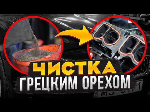 Видео: BMW F11 B47 чистка коллектора ГРЕЦКИМ ОРЕХОМ