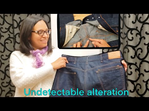 Видео: Как ушить джинсы по талии *Руководство* (профессиональный результат)