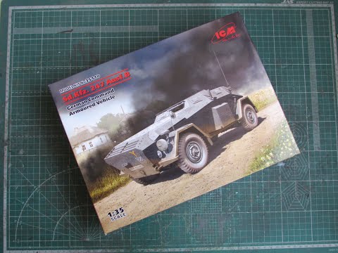 Видео: Немецкий штабной бронеавтомобиль Sd.Kfz 247 ausf. B (1/35)