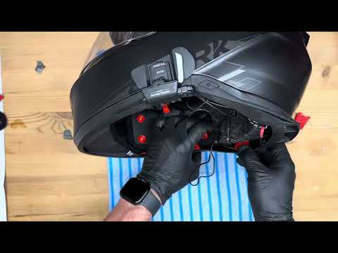 Видео: Установка Sena 60S в шлем Shark. Шлем с огнями. 
