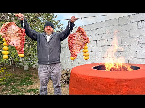 Видео: Бараньи Ребрышки Зажаренные в Тандыре! Простой Рецепт Лучшего Ужина из Баранины