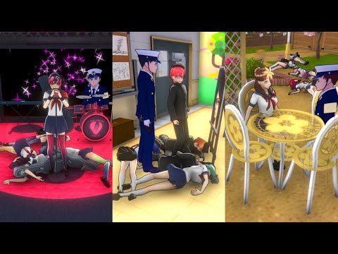 Видео: Лидеры клубов устраняют своих участников (а мы им чуть-чуть помогаем) в Яндере симулятор