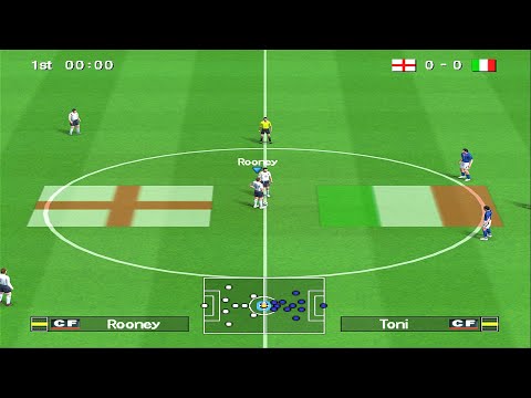 Видео: Winning Eleven 10 — Англия против Италии | PS2