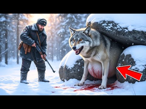 Видео: Бывший коп спас умирающую беременную волчицу — не зная, что это его новая "семья", посланная Богом.