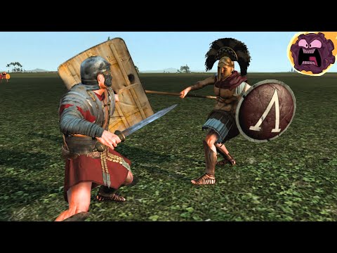 Видео: Бронированные легионеры против элитной пехоты | Total War: Rome II