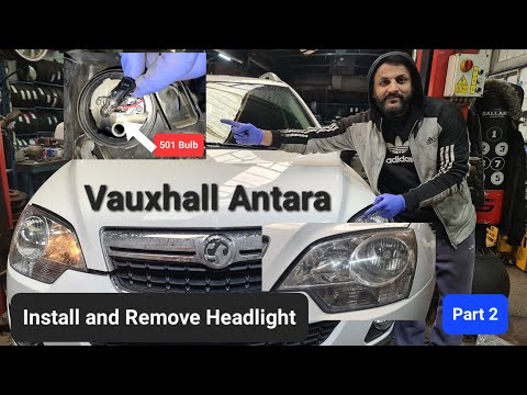 Видео: Как снять фару | Замена габаритного фонаря на Vauxhall Antara #фара Часть 2