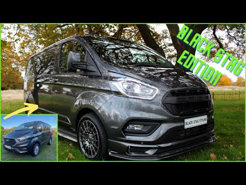 Видео: Ford Transit Custom 2022 МОДЫ! — Black Stag Edition — установка полного обвеса, гидрообработка са...