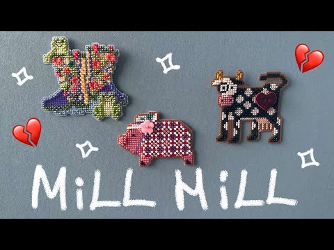 Видео: Марафон малышей Mill Hill | Первый опыт вышивания на перф.бумаге