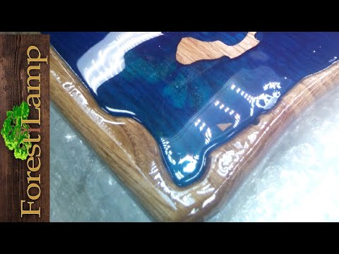 Видео: Что творит этот парень !!!  EPOXY. Как же он до этого додумался ! НЕОБЫЧНЫЙ Стол Карта из Эпоксидки!