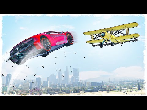 Видео: САМОЛЕТЫ vs МАШИНЫ!!! СТЕНКА НА СТЕНКУ В GTA ONLINE!!!