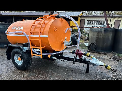 Видео: Відео-огляд напівпричепа-цистерни для води обсягом 3 м3 від ТОВ «Завод Агроформат»