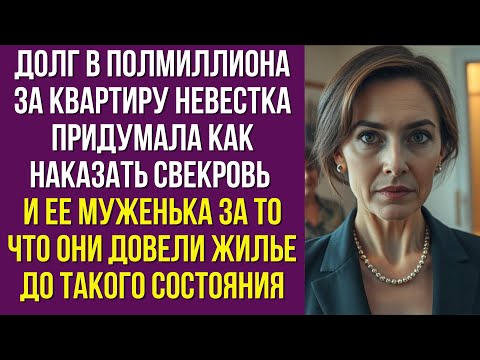 Видео: Долг в полмиллиона за квартиру невестка придумала как наказать свекровь и ее муженька за то что они