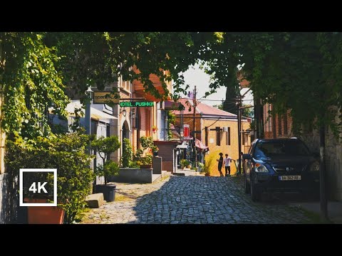 Видео: Прогулка по прекрасному Кутаиси, Грузия　Walking in Beautiful Kutaisi, Georgia | City Ambience