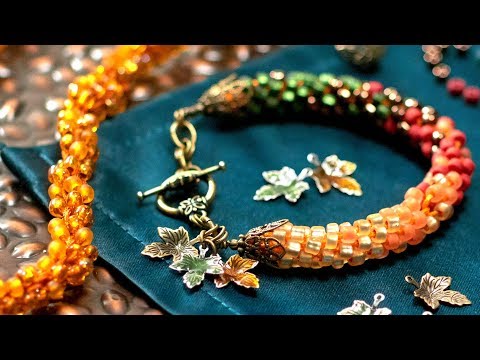 Видео: Основы кумихимо: спираль из 8 шнуров с бусинами