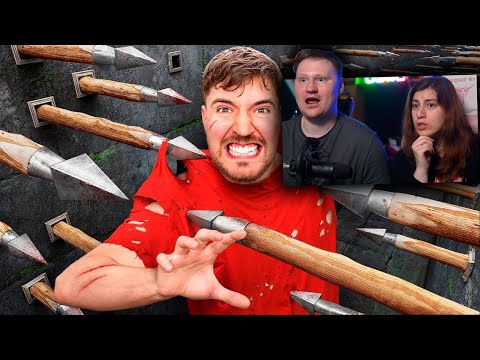 Видео: Самая Смертельная Полоса Препятствий в Мире! | РЕАКЦИЯ на MrBeast