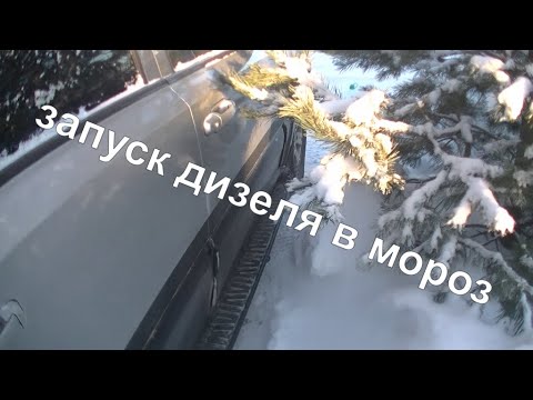 Видео: Запуск Кия Соренто  дизель в мороз, с Китайской Вебасто