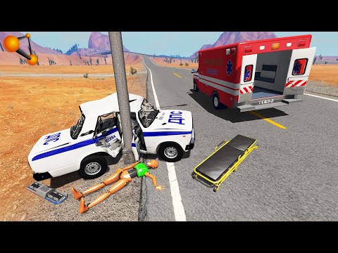 Видео: НАМОТАЛО НА СТОЛБ! НЕ ВПИСАЛСЯ В ПОВОРОТ НА ЖИГУЛИ | BeamNG.drive