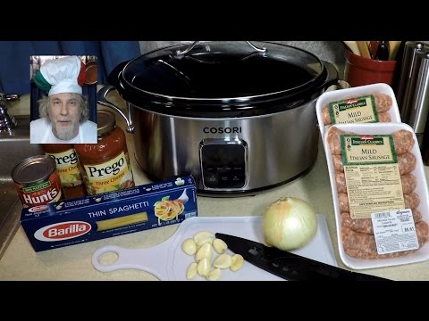 Видео: Спагетти с сосисками в мультиварке Cosori в одной кастрюле