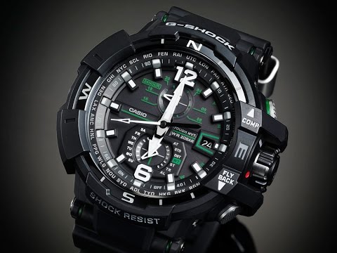 Видео: Casio G-SHOCK GW-A1100-1A3ER видео обзор и настройка