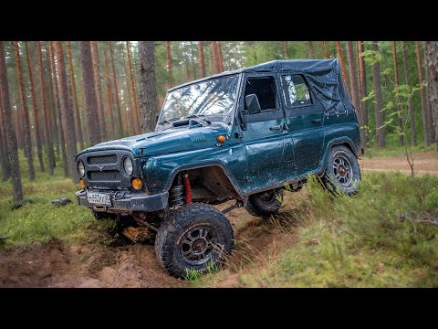 Видео: Очень быстрая подвеска для Хантера. Теперь УАЗ рулится как легковушка