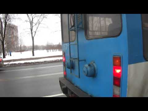 Видео: Троллейбус Санкт-Петербурга 3-5: ПТЗ-5283 б.1957 по №35 (08.02.13)