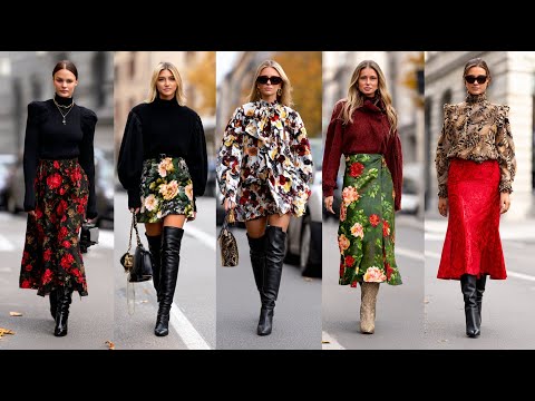 Видео: Модные тенденции осени/зимы 2025 года: уличный стиль Милана: от Prada до красных юбок