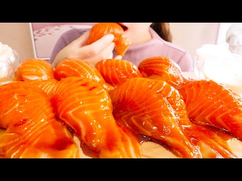 Видео: 【ASMR】Суши с маринованным лососем【русские субтитры】Eating Sounds/mukbang