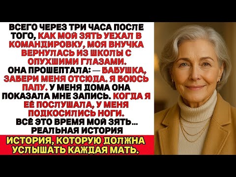 Видео: После того как мой зять уехал в командировку, внучка вернулась домой в слезах Бабушка, мне страшно..