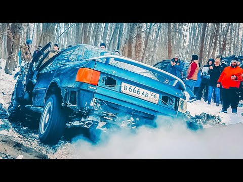Видео: Безумцы на AUDI ! TOYOTA LC100 против УАЗ ПАТРИОТ на бездорожье