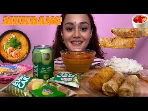 Видео: MUKBANG ТОМ ЯМ 🍛 ВЬЕТНАМСКИЕ НЭМЫ 🍛🍘 ОТВЕТЫ НА ВОПРОСЫ ❤️ #mukbang #асмреда #asmr