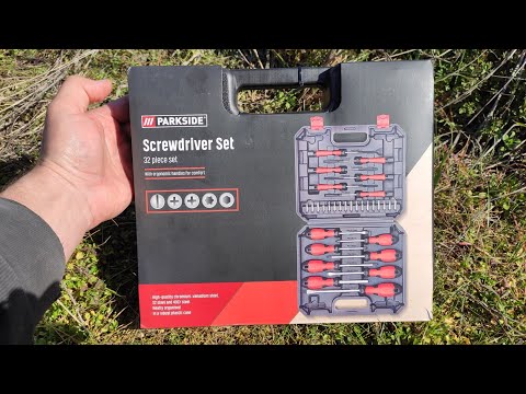 Видео: LIDL Parkside Комплект Отвертки, 32 части / Lidl Parkside Screwdriver Set, 32 pieces