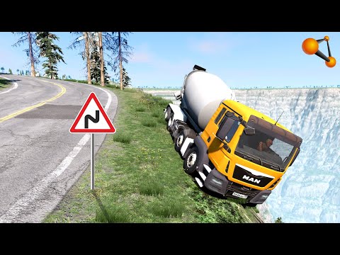 Видео: ПОВОРОТ СМЕРТИ! НЕ СПРАВИЛСЯ С УПРАВЛЕНИЕМИ НА СПУСКЕ | BeamNG.drive