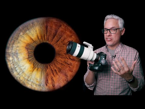 Видео: Фотосъемка глаз: профессиональные фотографии радужной оболочки глаза (камера или смартфон)!