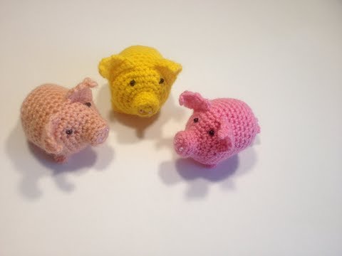 Видео: Как вязать игрушку-свинку крючком/How to knit crochet pig toy