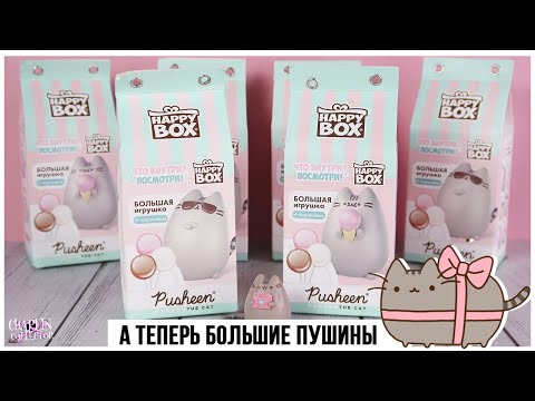 Видео: Pusheen cat💕 в Happy Box | Большие котики Пушин от Сладкой Сказки