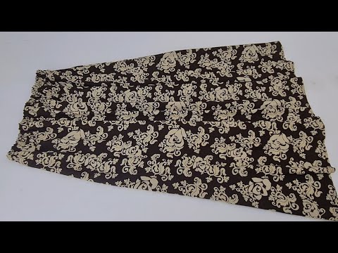 Видео: Очень легкая шитье юбки с эластичной резинкой на талии без рисунка/длинная юбка