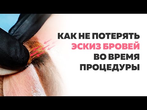 Видео: Как не потерять эскиз бровей в татуаже? Аня Дубовик
