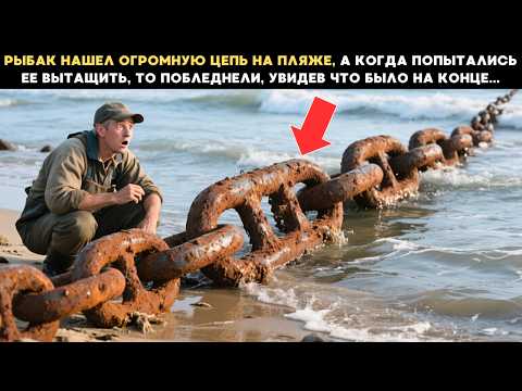 Видео: Рыбак нашел огромную цепь на пляже, а достав ее, сильно пожалел...