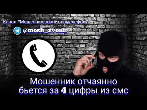 Видео: Мошенник отчаянно бьется за 4 цифры из смс