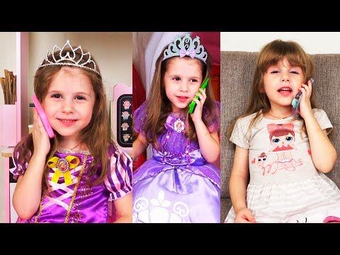 Видео: Диснеевские принцессы в сборнике видео для детей. Disney princesses