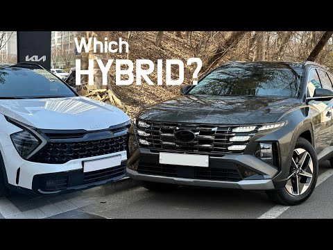 Видео: Сравнение Hyundai Tucson Hybrid Facelift 2025 года и Kia Sportage Hybrid 2025 года (30-летие)!