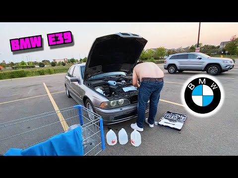 Видео: BMW E39 Радиатор Течёт, а Нам Надо Проехать 60км. Плохая Идея?