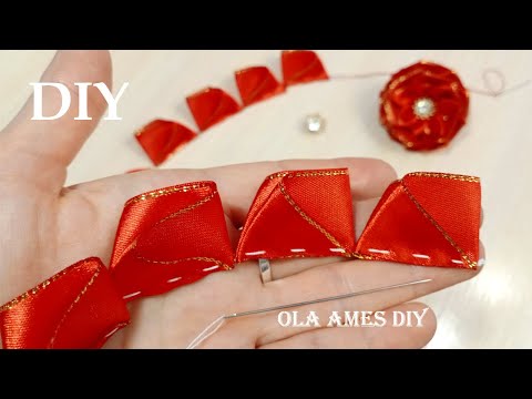 Видео: Вы Удивитесь как Просто их Сделать 😍 КРАСИВЫЕ ЦВЕТЫ из ЛЕНТ   ЛЕГКО!! 😍 DIY Ribbon Flowers Ola ameS