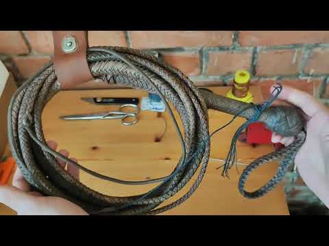 Видео: Кракеры для кнута из разных материалов и как я их плету