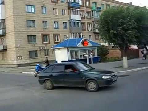 Видео: Камышин. 2009. ул. Ленина. Едем в маршрутке
