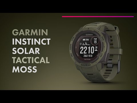 Видео: GARMIN Instinct Solar Tactical Moss ⌚ УМНЫЕ Часы с GPS Для ТУРИЗМА 🔥 ЗАРЯД 54 ДНЯ!