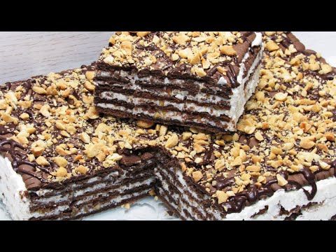 Видео: ИЗ ОБЫЧНОГО ПЕЧЕНЬЯ! Творожный торт за 15 минут без духовки! Простой и Вкусный торт без выпечки