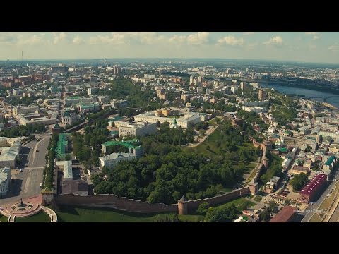 Видео: Нижний Новгород. Верхняя (нагорная) часть, аэросъемка | SkyMovie