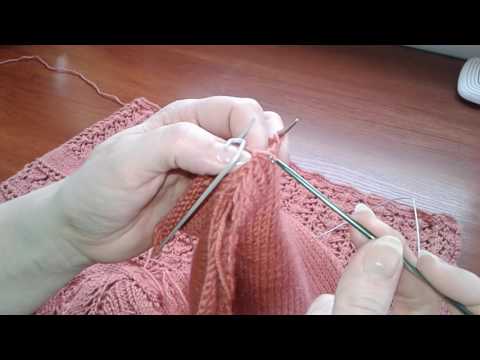 Видео: Ажурное платье спицами. Часть 10.