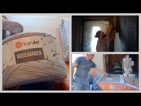 Видео: Футболка спицами из YarnArt "Rosegarden"_в Процессе/Приглашаю на стройку к Сыну